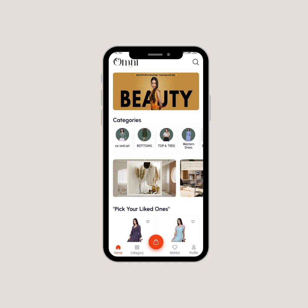 Omni, Women’s Shopping eCommerce App